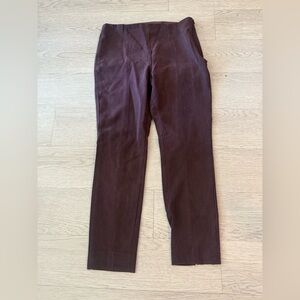 Akris Punto Burgundy Pull On Trousers Size 10